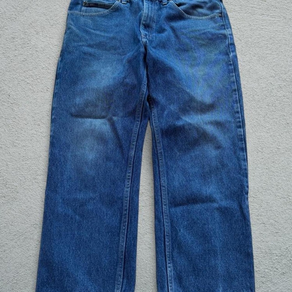 Lee Regular Fit Straight Leg Blue Denim Jeans Vintage